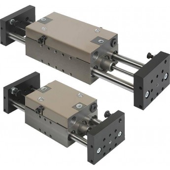 Пневматический линейный модуль NORELEM 20000 с двумя круглыми направляющими 17672